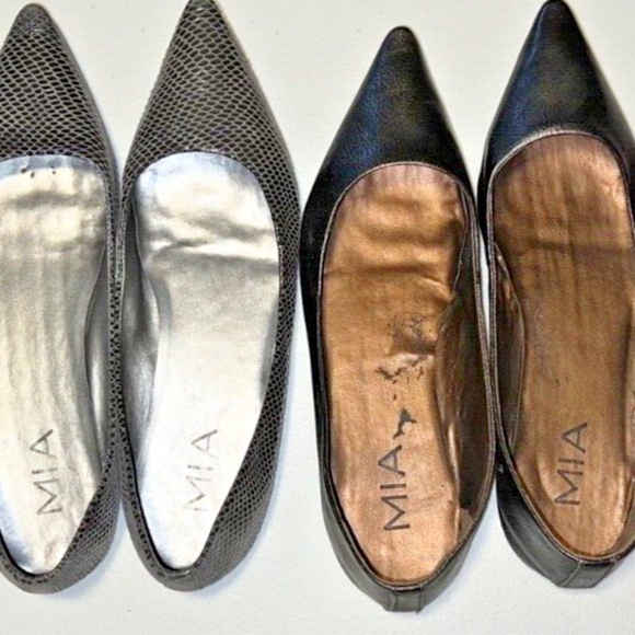 Share MIA Pointed Toe Stylish Flats Genuine Leather for Women Size 9.5/10 SET - Picture 4 of 16